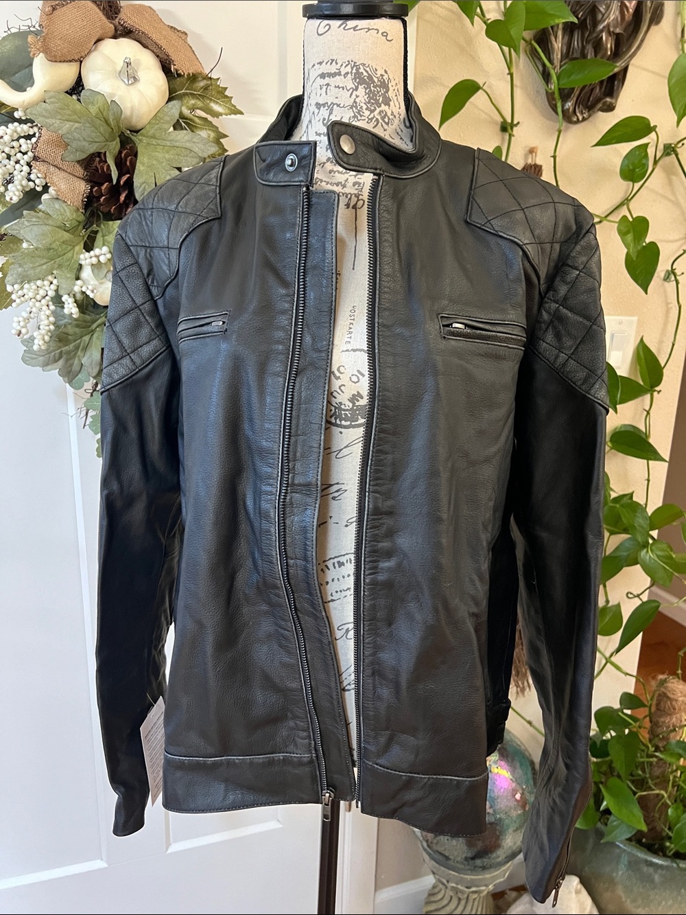 Women's Black Leather Jacket